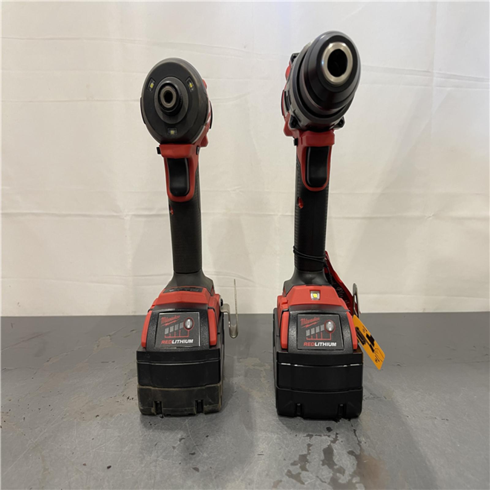 AS-IS - MILWAUKEE FUEL 18V Lithium-Ion Brushless Cordless Hammer Drill and Impact Driver Combo Kit