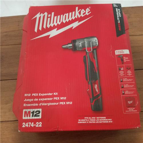 California AS-IS Milwaukee M12 PEX Expander Kit  Includes (2) Batteries  Charger & Hard Case