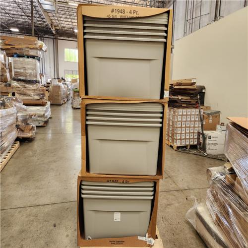 Phoenix Location BrightRoom Wheeled Latching Storage Tote 45 Gallon (170.3 L) Capacity (4 Per Box) Pallet  (6 Boxes)
