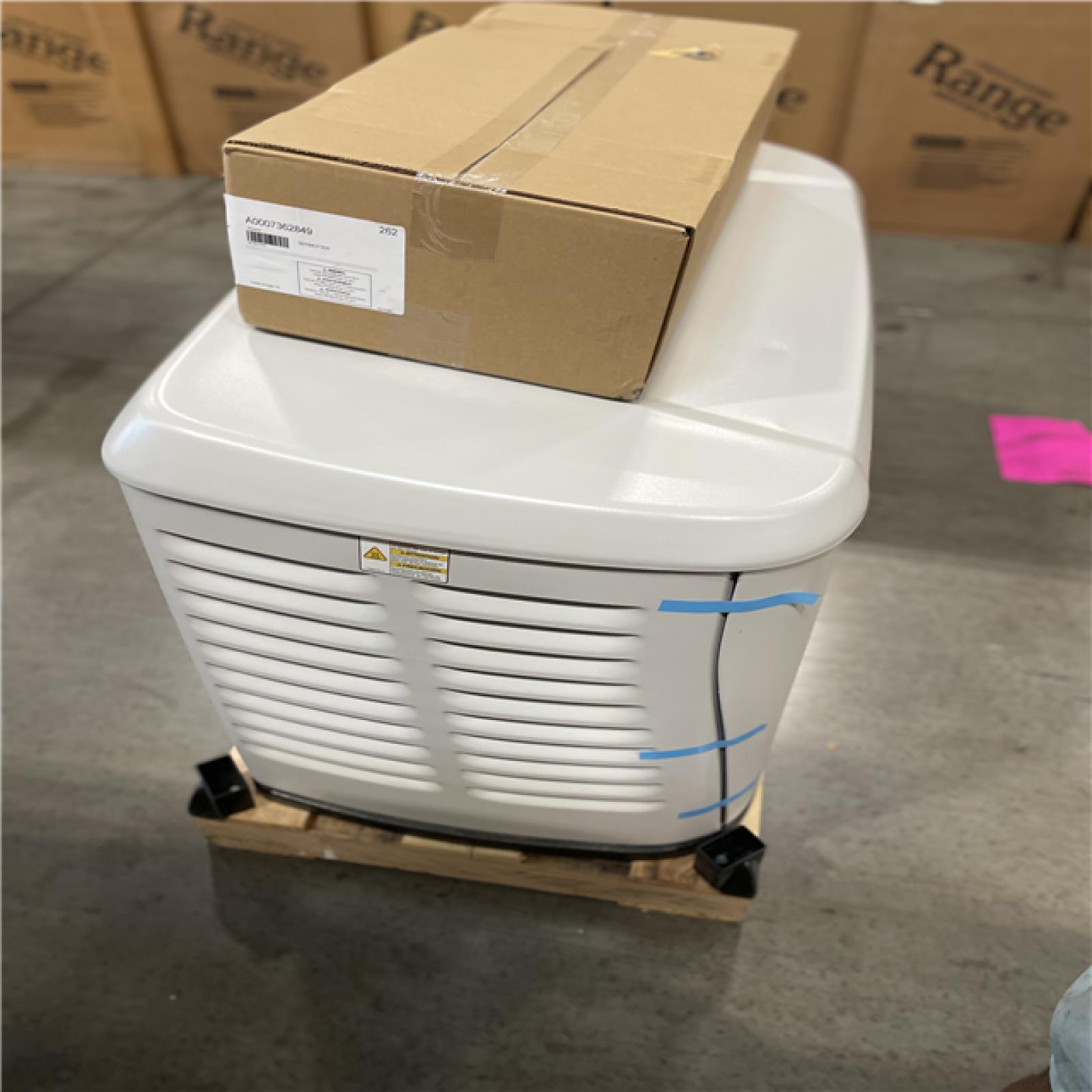 DALLAS LOCATION- AS-IS Generac 26 000 Watt Air-Cooled Whole House Home Standby Generator and 200-AMP Transfer Switch