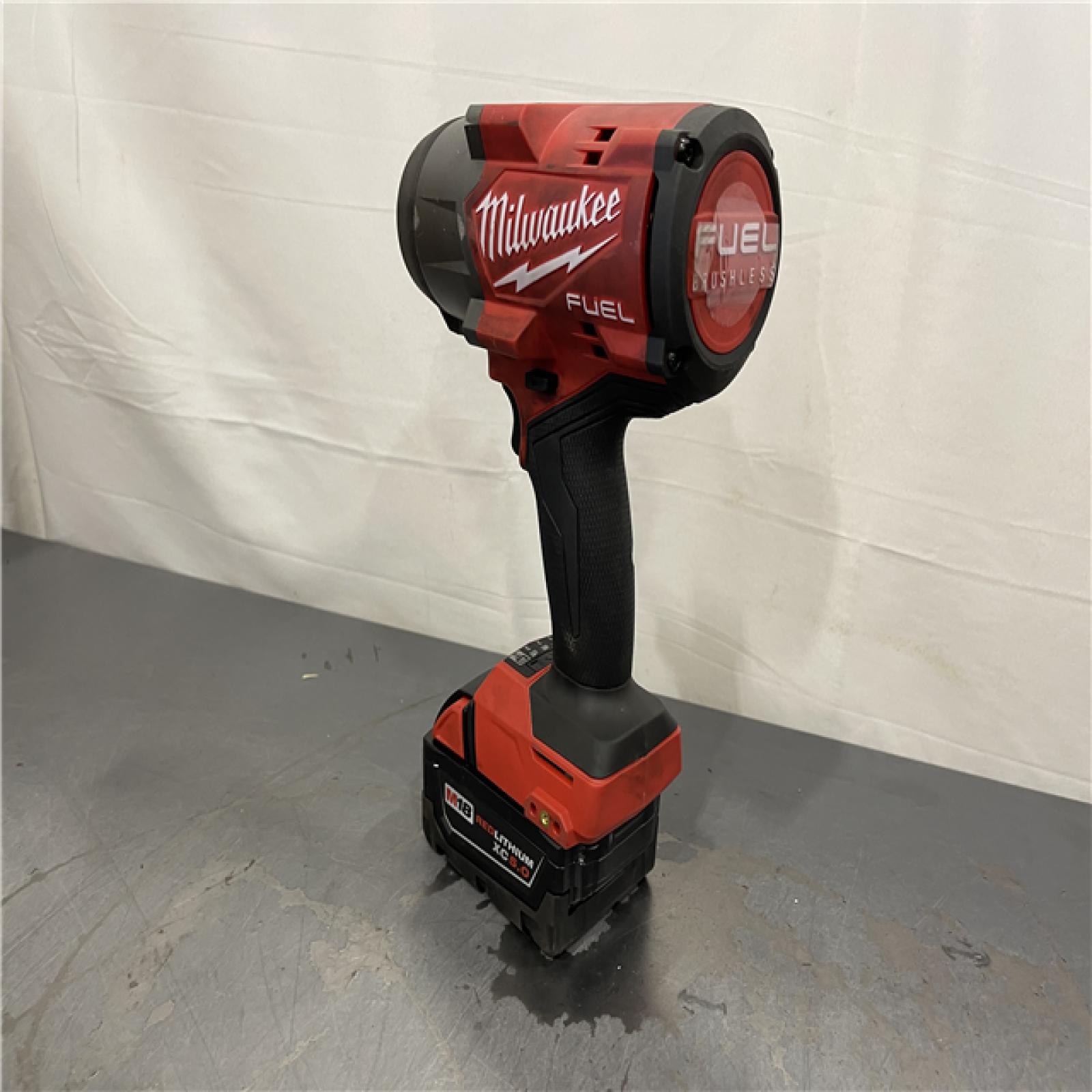 AS-IS - Milwaukee M18 FUEL 18V Lithium-Ion Brushless Cordless 1/2 in. Impact Wrench w/Friction Ring Kit