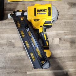 HOUSTON LOCATION - AS-IS (APPEARS LIKE NEW) DeWalt 20V MAX Brushless Cordless 2-Speed 30° Paper Collated Framing Nailer Kit
