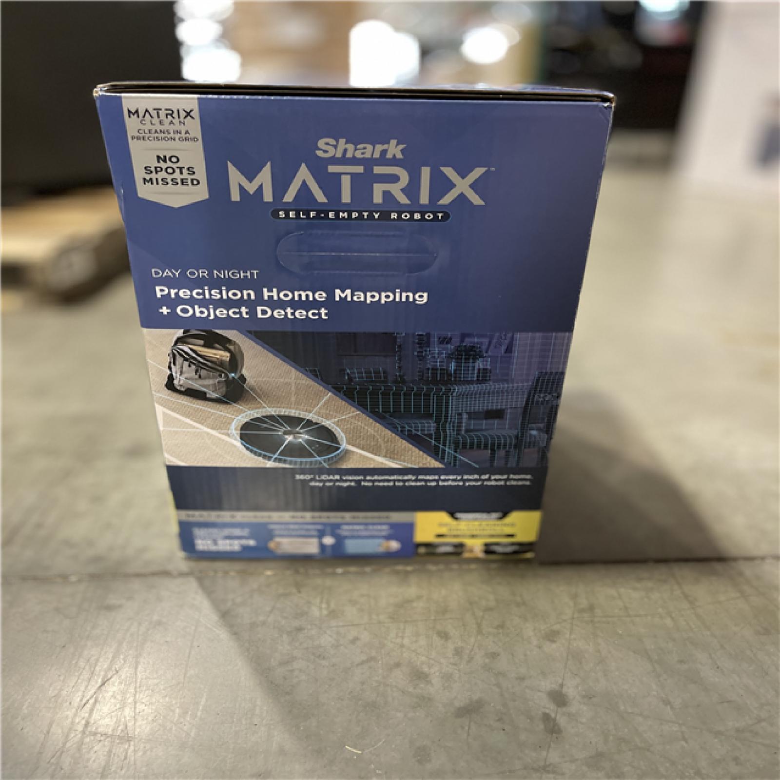 NEW! - Shark Matrix Self Emptying 13.39 in. Robotic Vacuum with Smart Navigation Self-Cleaning Brushroll in Black