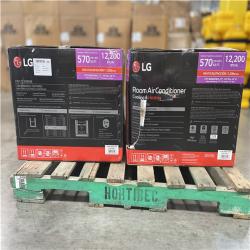 DALLAS LOCATION- AS-IS LG 12 200 BTU 230/208-Volt Window Air Conditioner w/ Heater  Wi-Fi Enabled and Dehumidifier (2 UNITS)