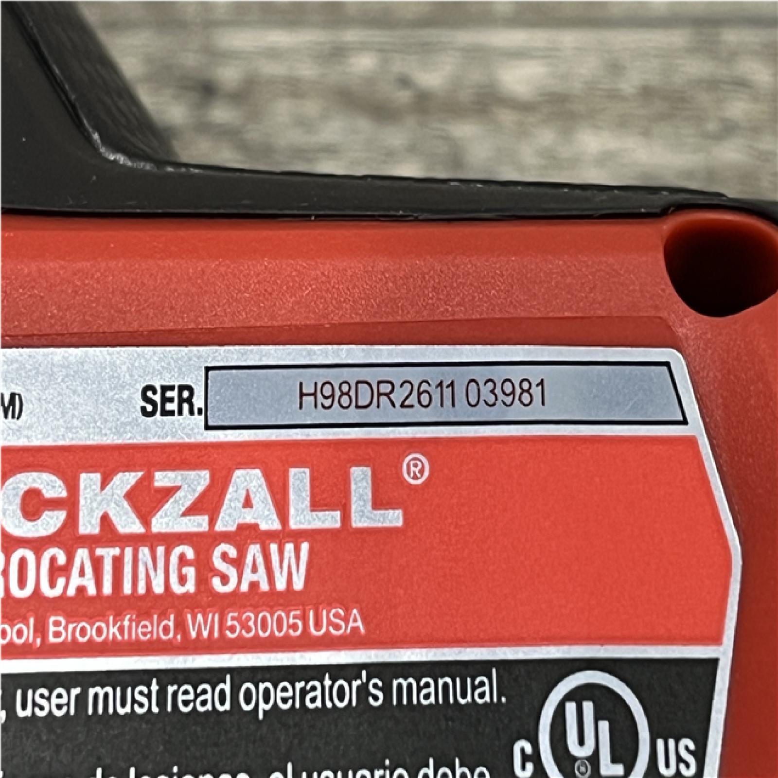 AS-IS Milwaukee FUEL 18V Lithium-Ion Brushless Cordless HACKZALL Reciprocating Saw (Tool-Only)