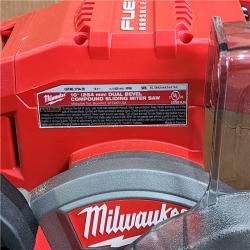 HOUSTON LOCATION - AS-IS Milwaukee M18 FUEL Brushless Cordless 10 in. Dual Bevel Sliding Compound Miter Saw (Tool-Only)