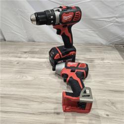 AS-IS  Milwaukee M18 18-Volt Lithium-Ion Cordless Combo Kit 7-Tool with 2-Batteries, Charger and Tool Bag