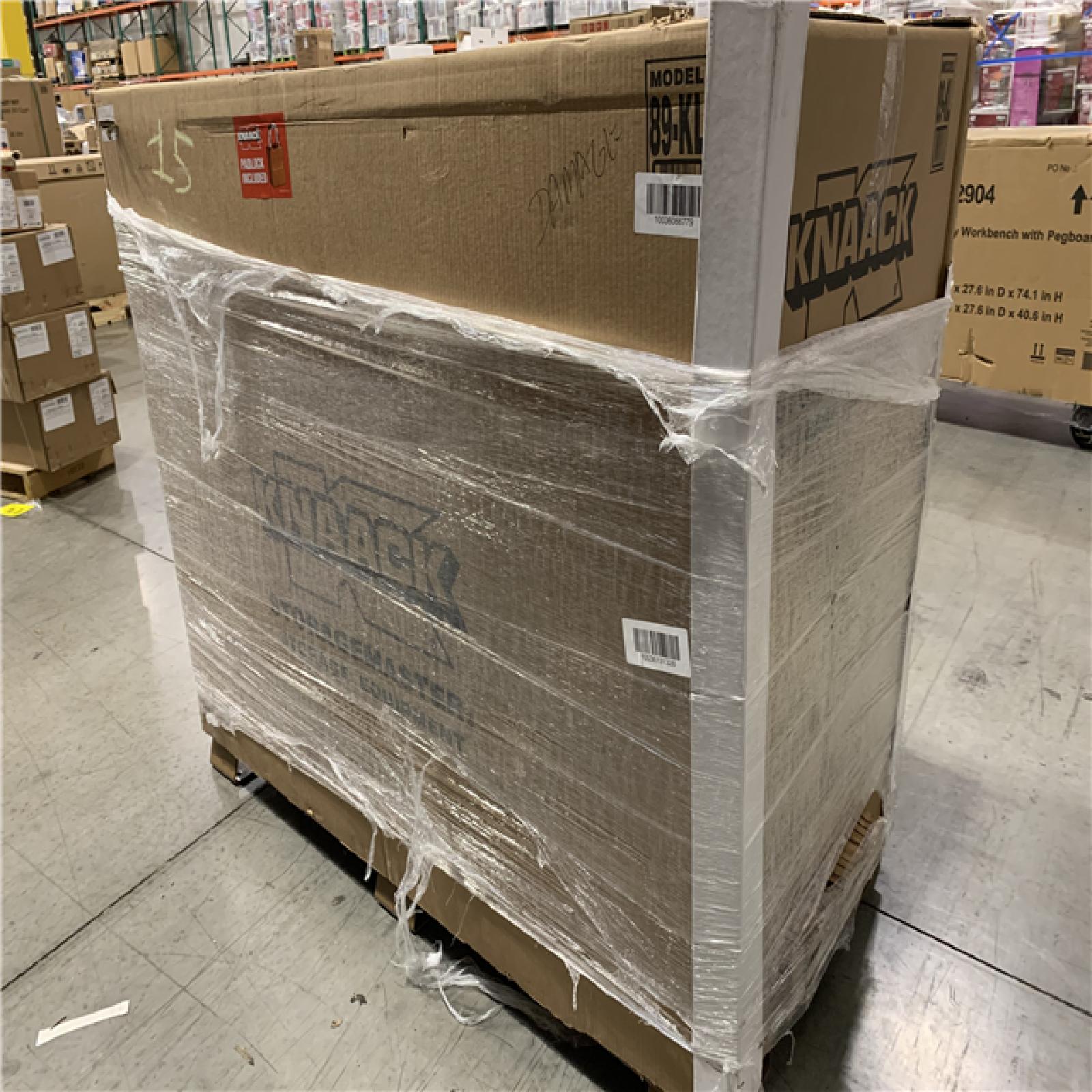 DALLAS LOCATION -AS-IS Knaack 49 in. W x 30 in. L x 60 in. H  Steel Jobsite Storage Piano Box with Lock