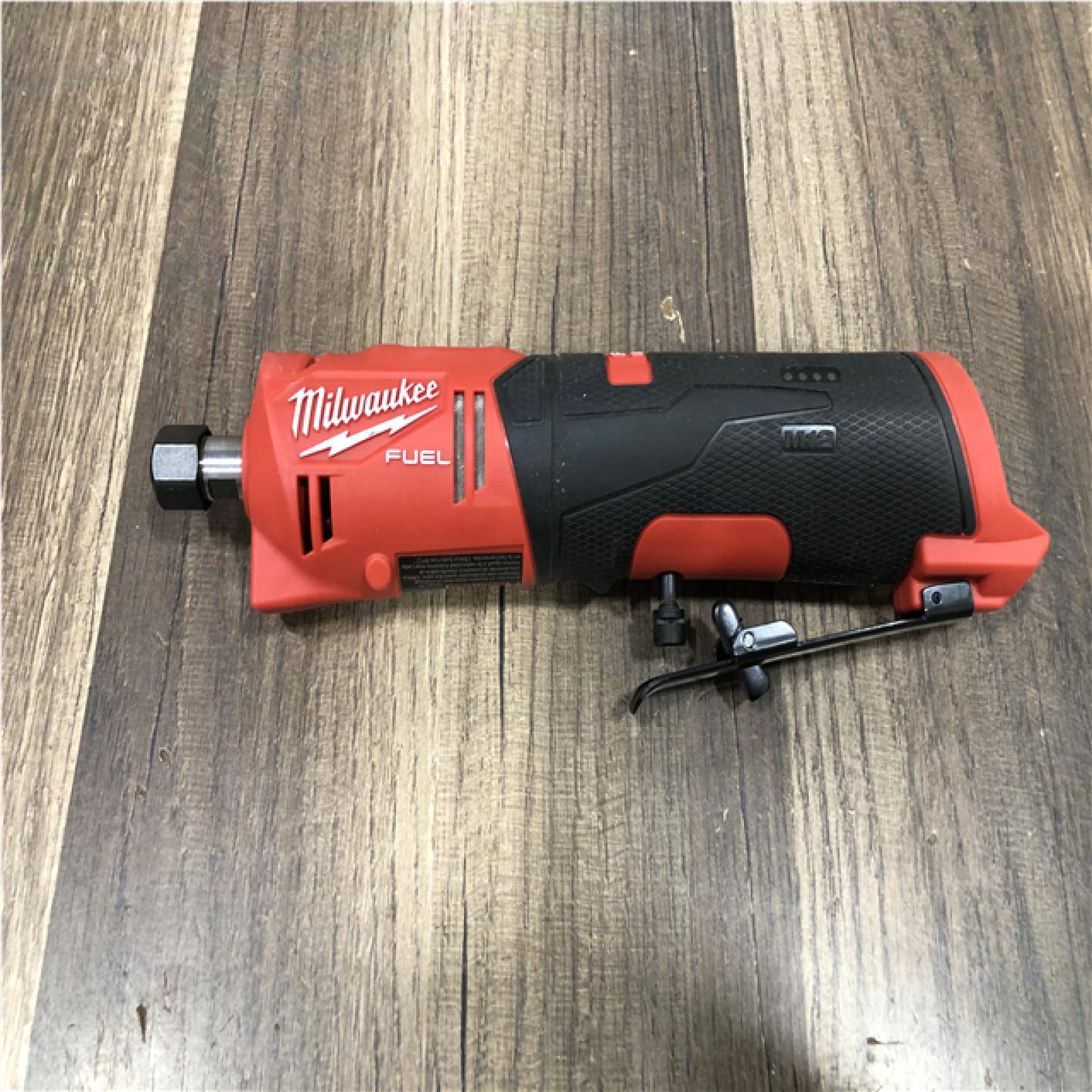 AS-IS Milwaukee FUEL 12V Lithium-Ion Brushless Cordless 1/4 in. Straight Die Grinder (Tool-Only)