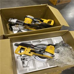 Dallas Location - As-Is DWS780-  DEWALT 15 Amp Corded 12 in. Double Bevel Sliding Compound Miter Saw(Lot Of 2)