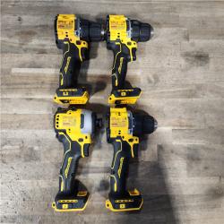 HOUSTON LOCATION - AS-IS DEWALT 4 TOOL COMBO KIT W/ (2) BATTERY & CHARGER