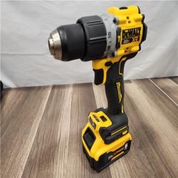 AS-IS DEWALT 20V Lithium-Ion Compact Cordless 1/2 in. Hammer Drill with 6.0 Ah Battery Pack and Charger Kit