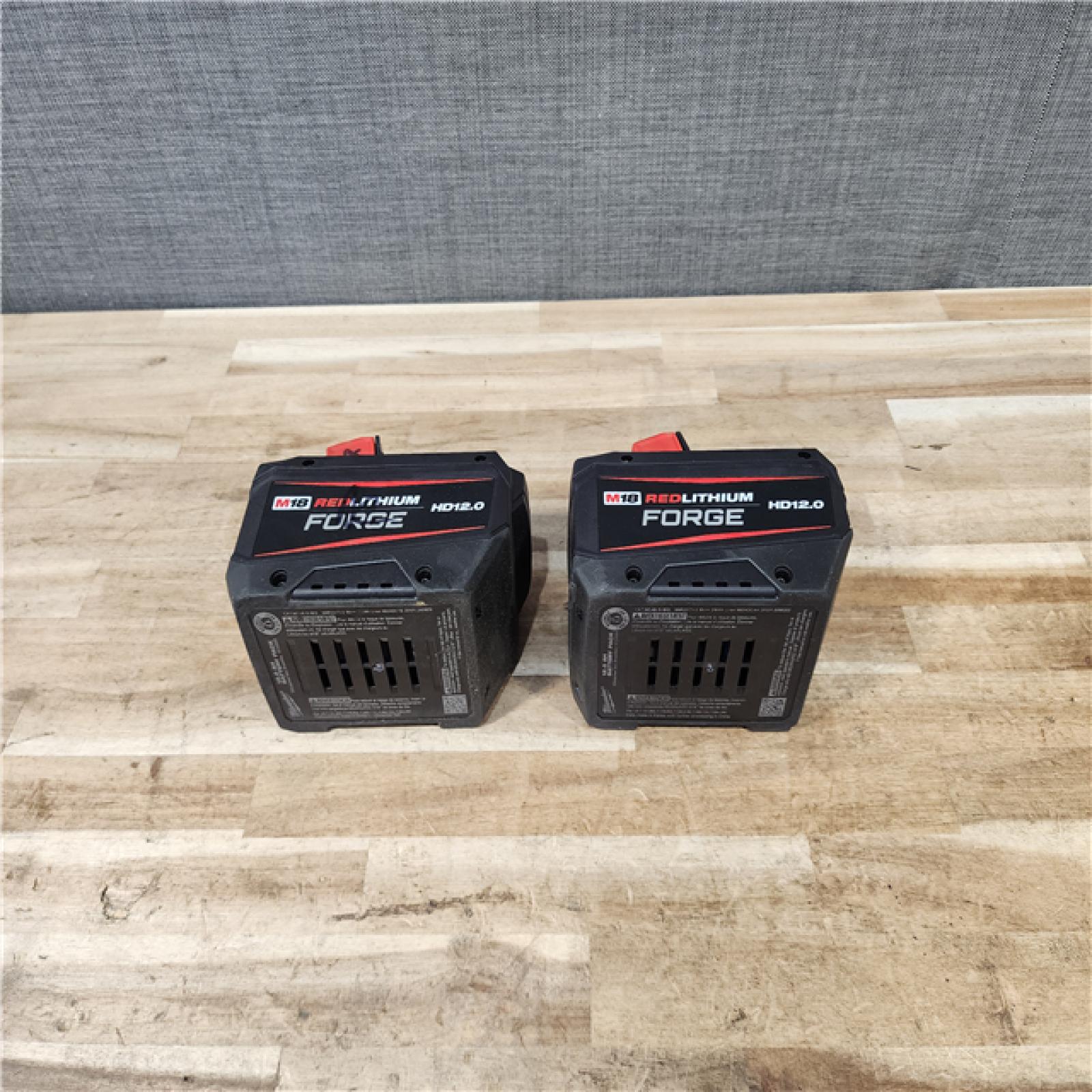 HOUSTON LOCATION - AS-IS MILWAUKEE FORGE BATTERY PACK QTY - 2