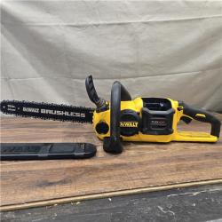 AS-IS DEWALT  FLEXVOLT 60V MAX 16in. Brushless Cordless Battery Powered Chainsaw Kit with (1) FLEXVOLT 2 Ah Battery & Charger