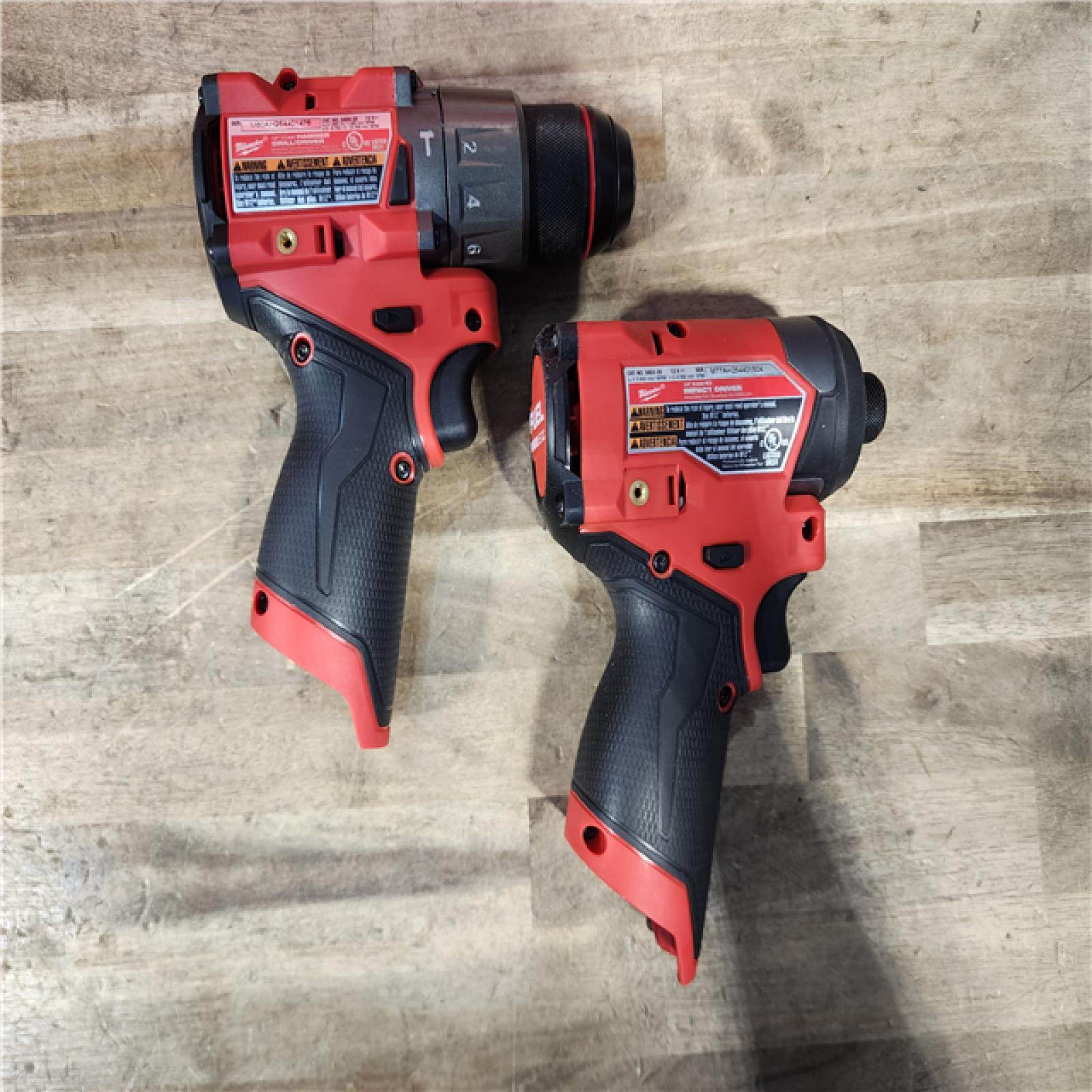 HOUSTON LOCATION - AS-IS Milwaukee 3497-22 12V Brushless Hammer Drill and Impact Driver Combo Kit