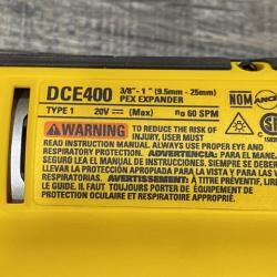 AS-IS DEWALT 20V MAX Cordless 1 in. PEX Expansion Tool  PEX Expander Grease and Case