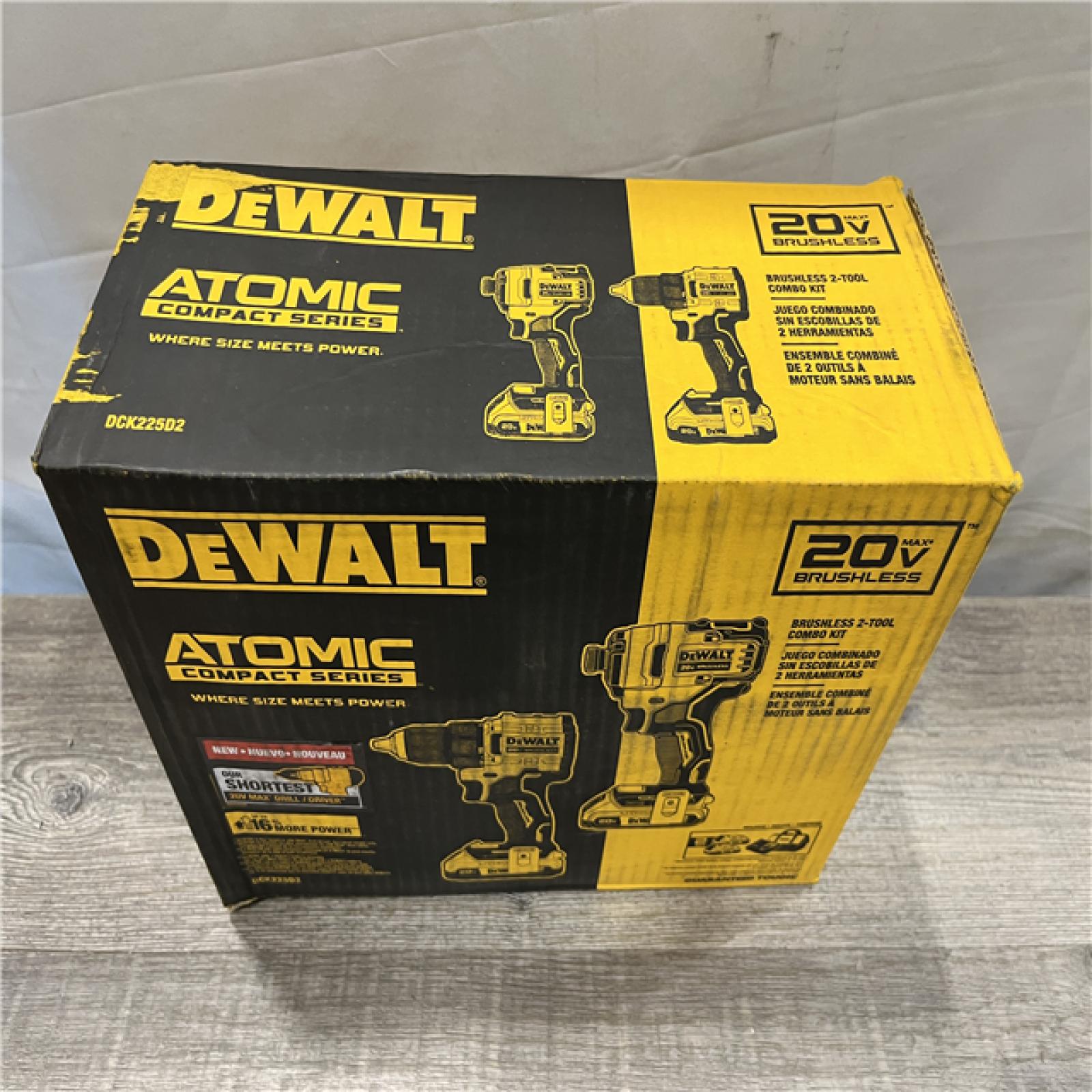 NEW - DEWALT ATOMIC 20-Volt MAX Lithium-Ion Cordless Combo Kit