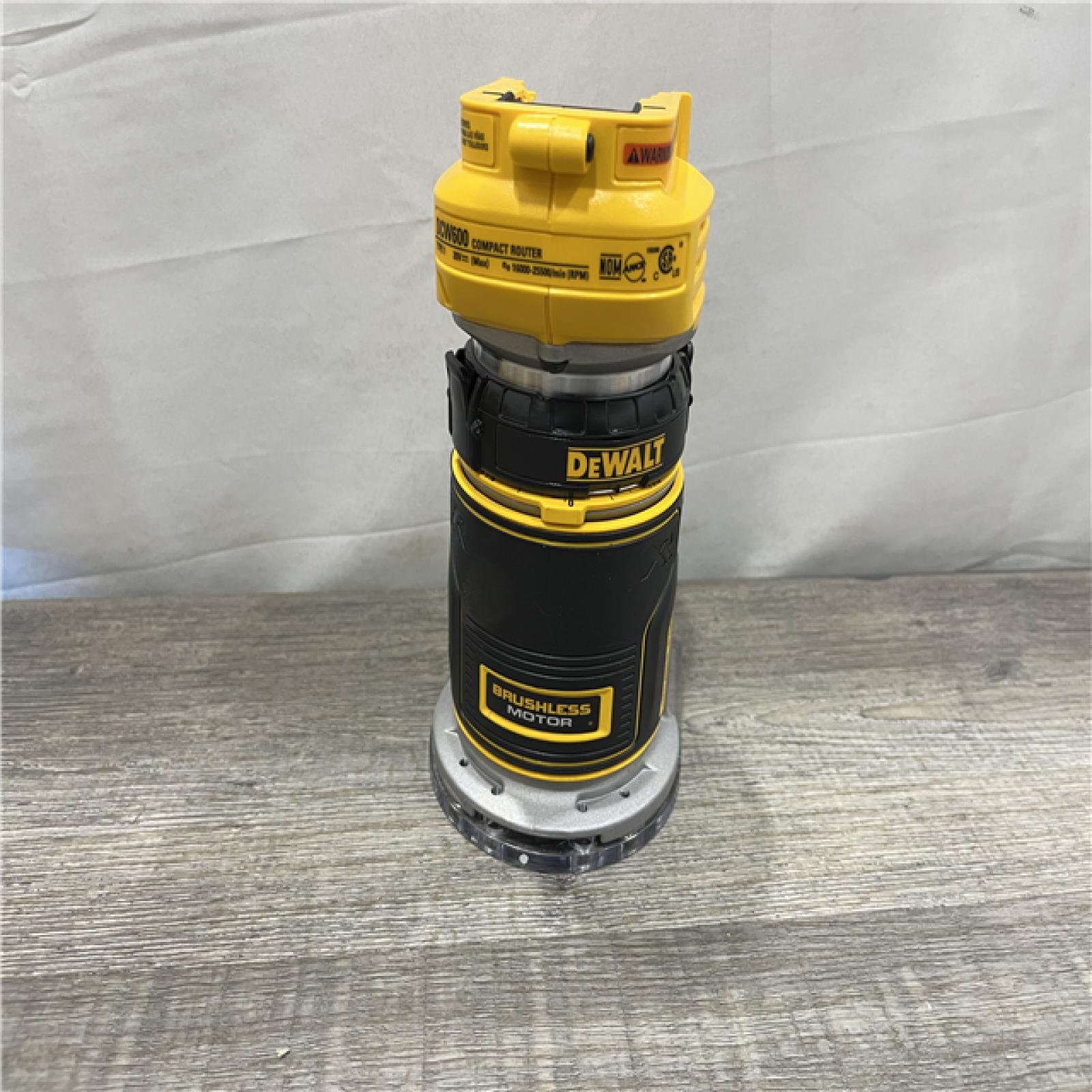 AS-IS DEWALT 20V MAX XR Cordless Brushless Fixed Base Compact Router (Tool Only)