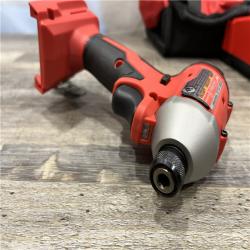 AS-IS Milwaukee 18-Volt Lithium-Ion Compact Brushless Cordless 1/4 in. Impact Driver Kit