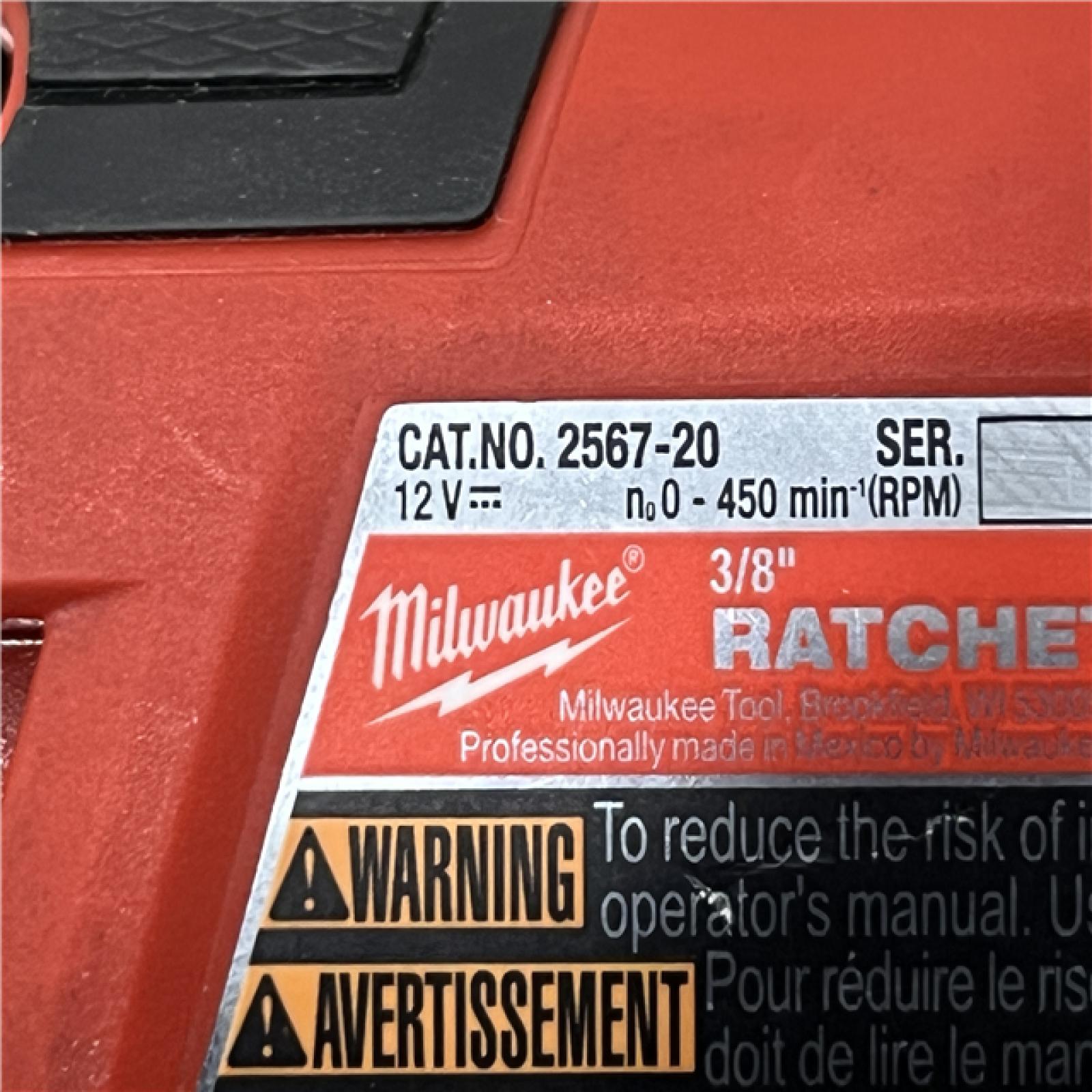 AS-IS Milwaukee FUEL 12-Volt Lithium-Ion Brushless Cordless High Speed 3/8 in. Ratchet (Tool-Only)