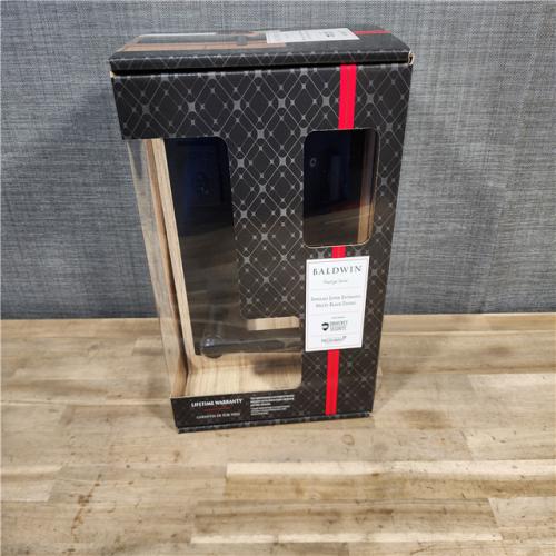 HOUSTON LOCATION - AS-IS BALDWIN SPYGLASS LEVER ENTRANCE MATTE BLACK FINISH