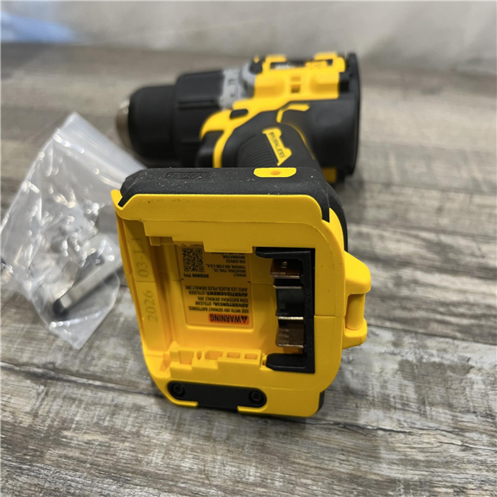 AS-IS DEWALT 20V XR Brushless Cordless 1/2 in. Hammer Drill (Tool-Only)