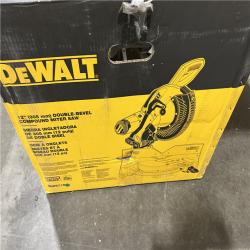 As-Is- DeWalt 15 Amp Corded 12 in. Compound Double Bevel Miter Saw