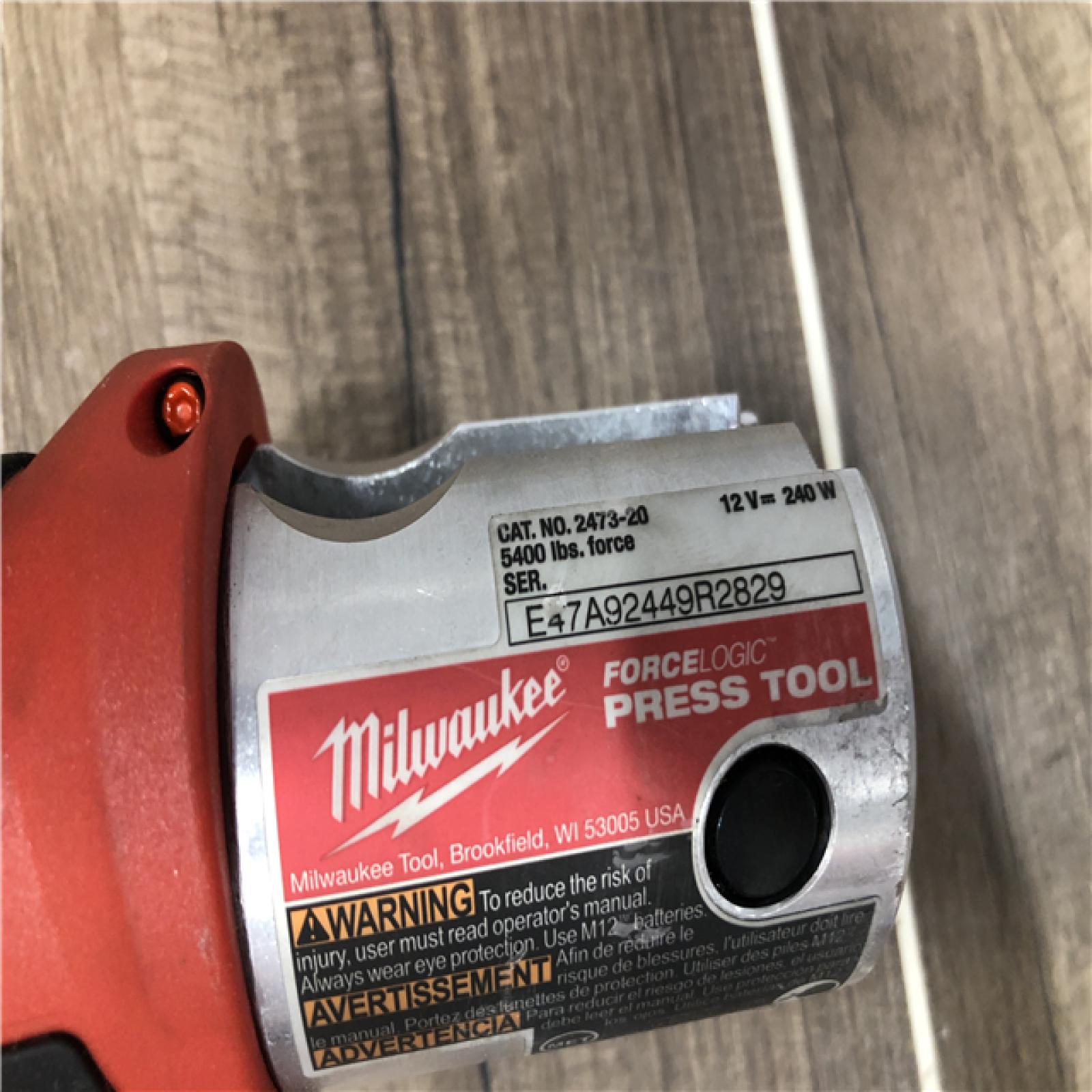 AS-IS Milwaukee 12-Volt Lithium-Ion Force Logic Cordless Press Tool Kit