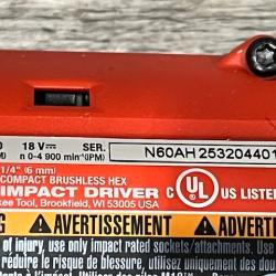 AS-IS Milwaukee 18V Lithium-Ion Brushless Cordless Compact Drill/Impact Combo Kit