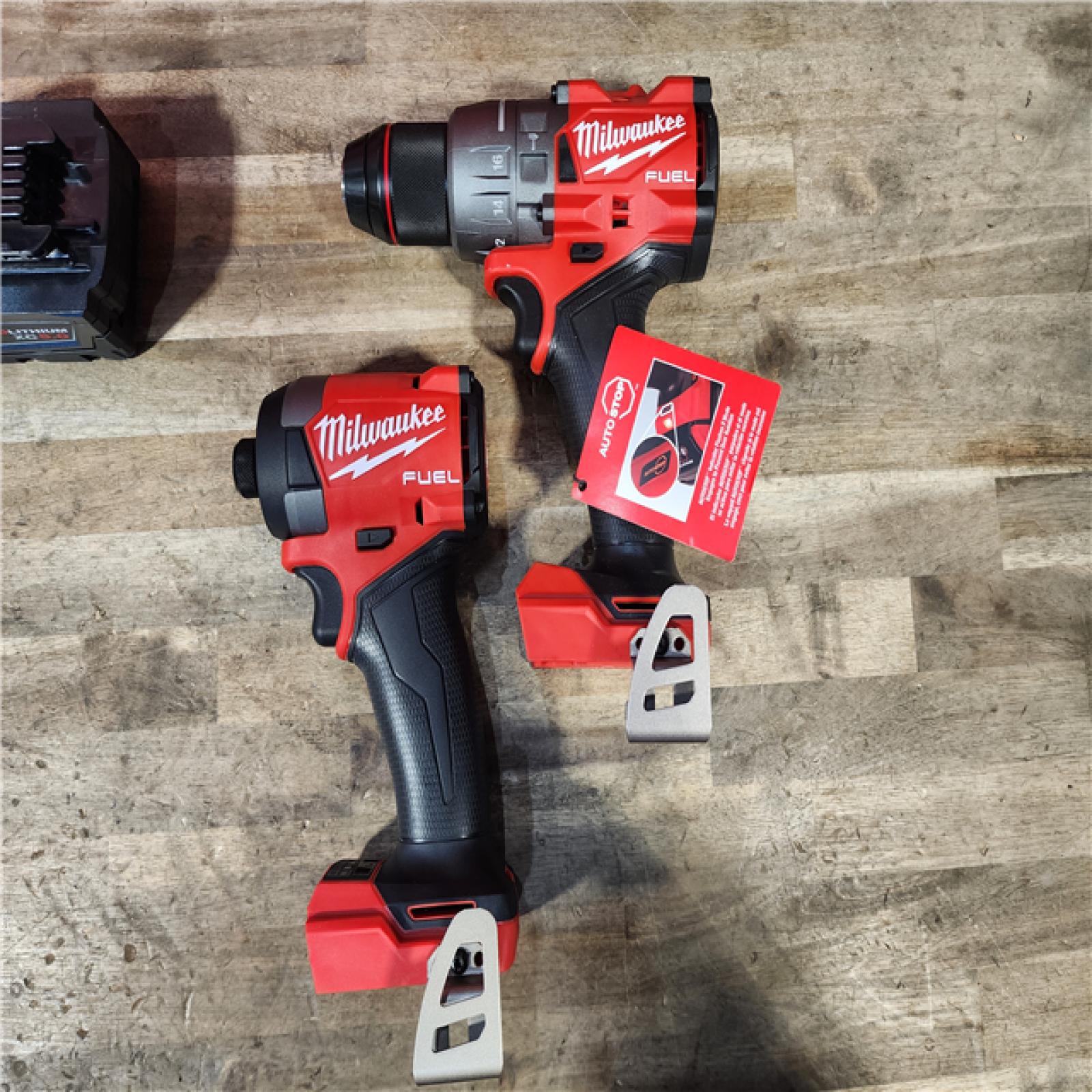 HOUSTON LOCATION - AS-IS (APPEARS LIKE NEW) MILWAUKEE FUEL 18V Lithium-Ion Brushless Cordless Hammer Drill and Impact Driver Combo Kit