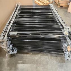 Phoenix Fencer Wire 6 ft. x 6 ft. Heavy Duty Spaced Bar Flat Top Flat Metal Fence Panel  Anti-Rust Garden Fence Panel Pallet (20-Panels)