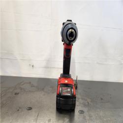 AS-IS- Milwaukee Hammer Drill Driver Kit with Batteries  Charger & Tool Case  Red