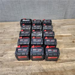 HOUSTON LOCATION - AS-IS MILWAUKEE BATTERY PACK QTY - 15