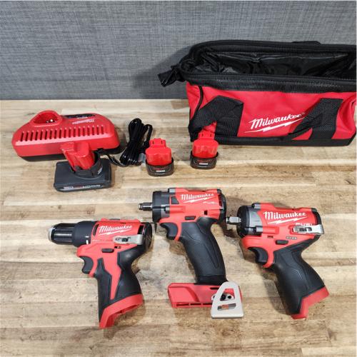 Houston Location AS-IS Milwaukee Drills QTY/3 and Batteries 3 with Charger