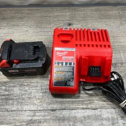 AS-IS Milwaukee 18-Volt Lithium-Ion XC Starter Kit with One 5.0Ah Battery and Charger