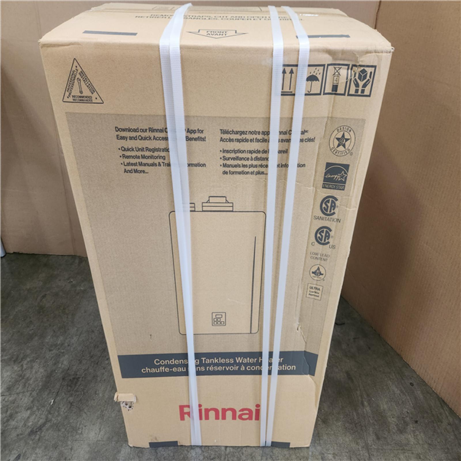 Phoenix NEW Rinnai Sensei Super High Efficiency Plus 11 GPM 199 000 BTU Natural Gas/Propane Indoor/Outdoor Tankless Water Heater (SEALED)