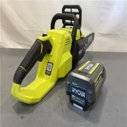 AS-IS - RYOBI 40V HP Brushless Cordless 14 in. Battery Powered Chainsaw Kit