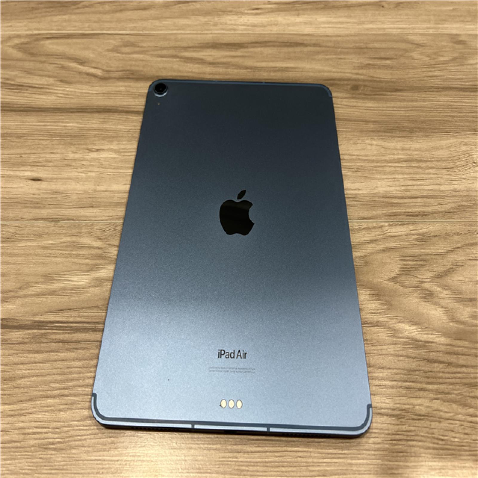AS-IS Apple iPad Air 5 64 GB 10.9-Inch Wi-Fi and Cellular with M1 Chip (Blue  Refurbished)