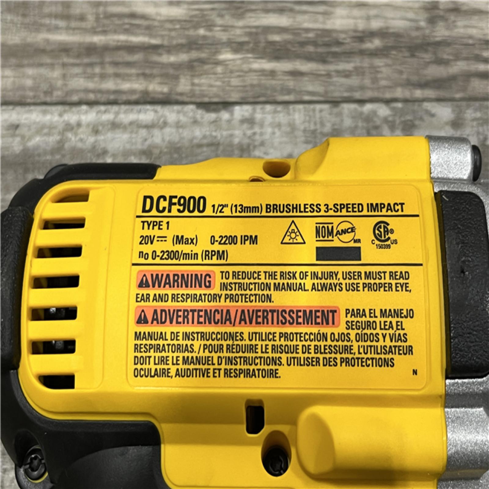 AS-IS DEWALT 20V MAX Lithium-Ion Cordless 1/2 in. Impact Wrench Kit