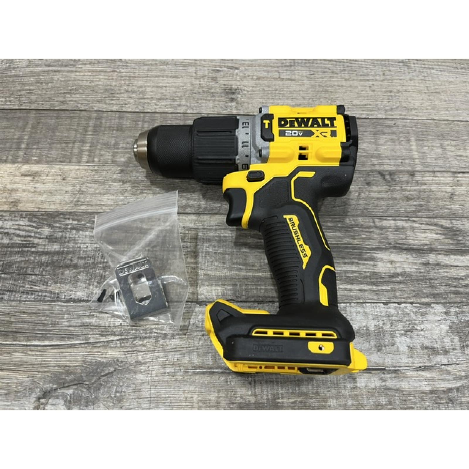 AS-IS DEWALT 20V XR Brushless Cordless 1/2 in. Hammer Drill (Tool-Only)