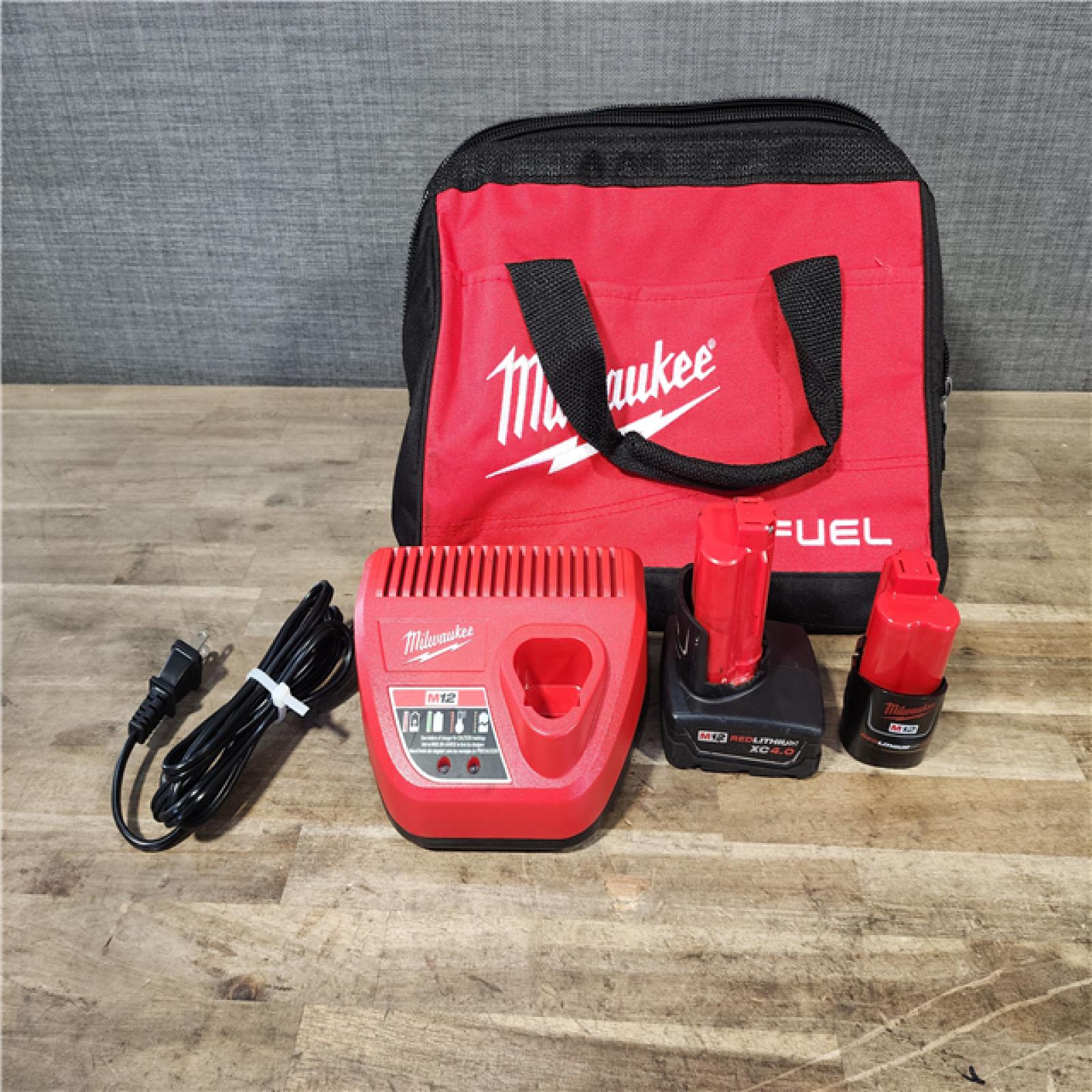 HOUSTON LOCATION - AS-IS Milwaukee 3497-22 12V Brushless Hammer Drill and Impact Driver Combo Kit