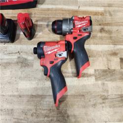 HOUSTON LOCATION - AS - IS Milwaukee FUEL 12-Volt Lithium-Ion Brushless Cordless Hammer Drill and Impact Driver Combo Kit