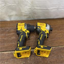 AS-IS Dewalt DCK225D2 20V MAX ATOMIC Brushless Compact Lithium-Ion 1/2 in. Cordless Drill Driver and 1/4 in. Impact Driver Combo Kit with 2 Batteries 2 Ah