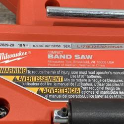AS-IS Milwaukee FUEL 18V Lithium-Ion Brushless Cordless Compact Bandsaw (Tool-Only)