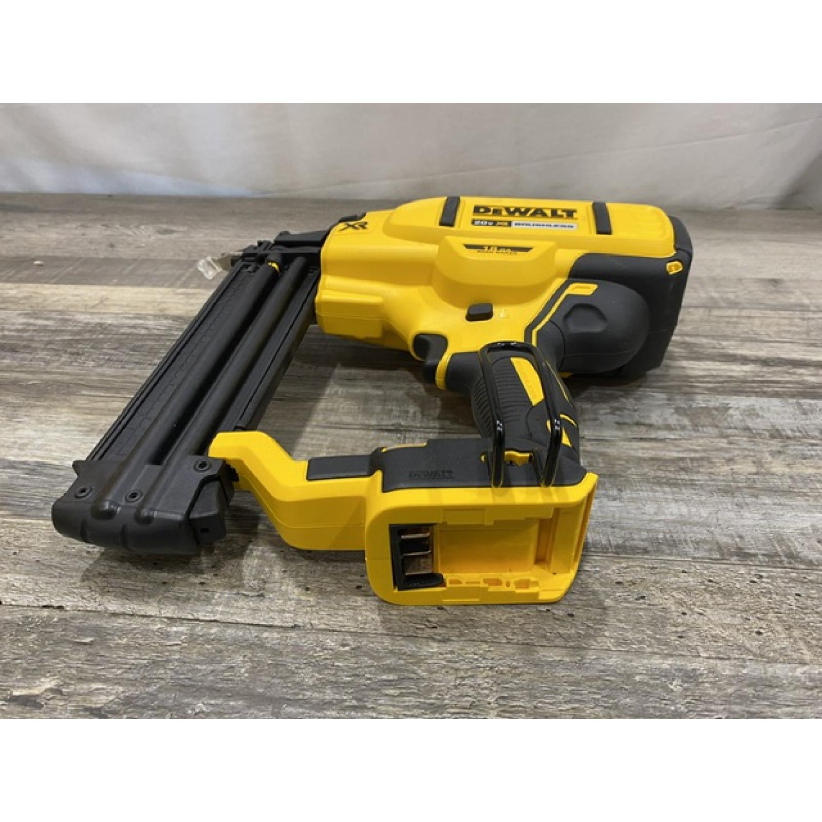 AS-IS DEWALT 20V MAX XR Lithium-Ion Electric Cordless 18-Gauge Brad Nailer (Tool Only)