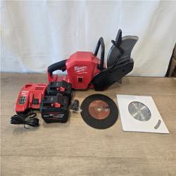 AS-IS Milwaukee FUEL ONE-KEY 18V Cordless 9 in. Cut Off Saw Kit