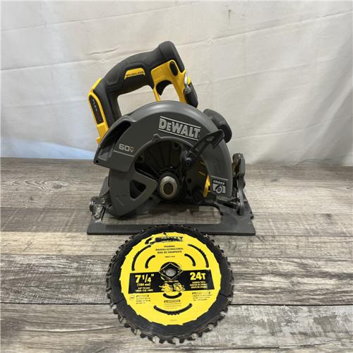 AS-IS DEWALT FLEXVOLT 60V MAX Cordless Brushless 7-1/4 in. Circular Saw with Brake (Tool Only)