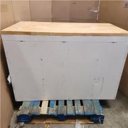 Phoenix Husky Tool Storage 61 in. W x 23 in. D Heavy Duty White Mobile Workbench Tool Chest