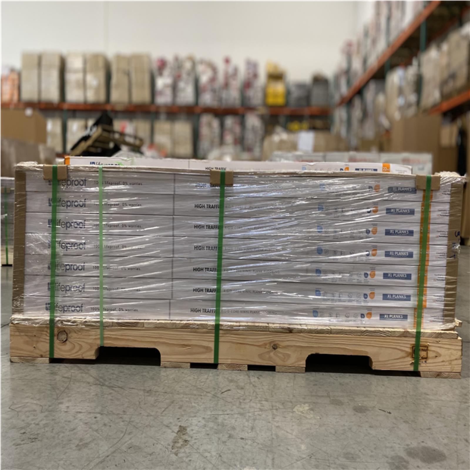 DALLAS LOCATION- NEW! LIFEPROOF Hudspeth Walnut 22 MIL x 8.7 in. W x 59 in. L Waterproof Vinyl (25 sq. ft./Case) (30 CASES)