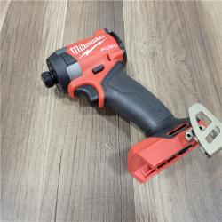AS-IS Milwaukee 2953-20 18V Lithium-Ion Brushless Cordless 1/4   Hex Impact Driver Bare Tool  Red
